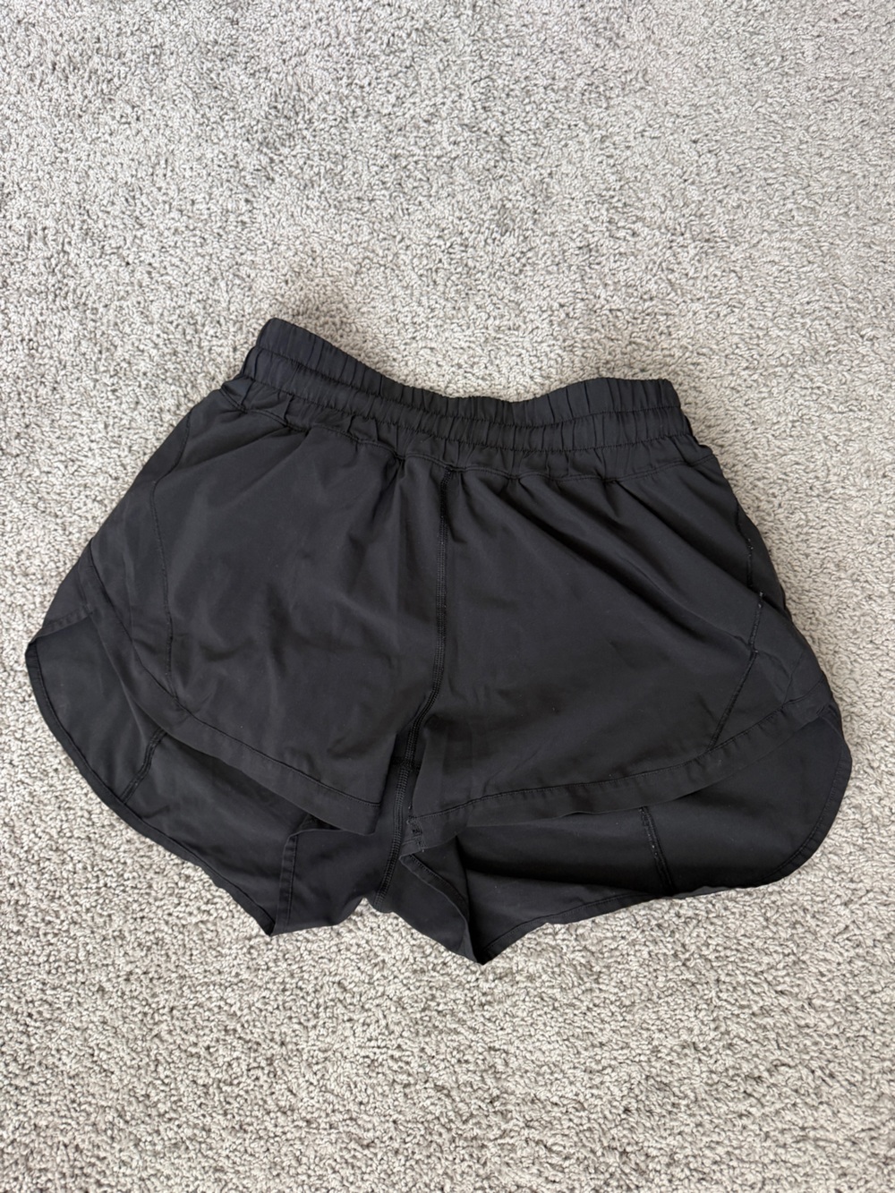 Lululemon High Rise 3” Track That Black Shorts